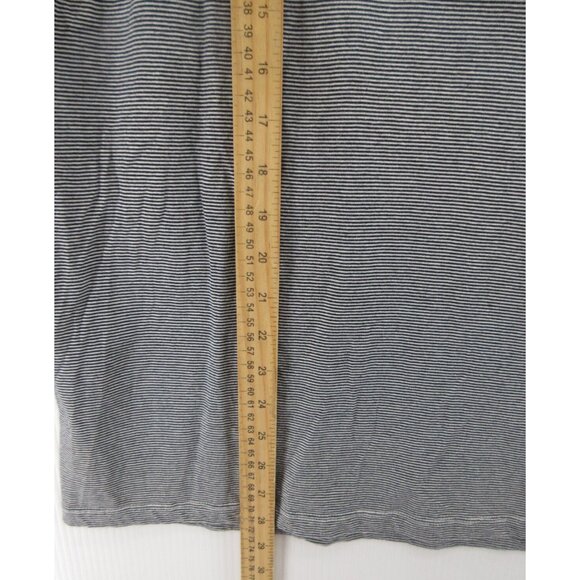 Magaschoni Shirt Large White Pullover T Tee Colorblock Striped Crewneck - Picture 4 of 9